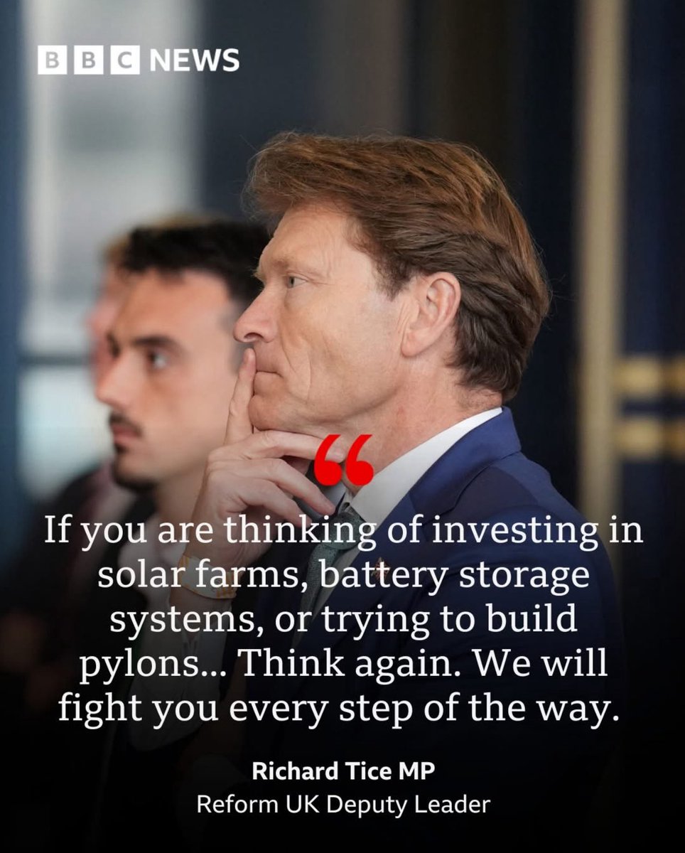 Halve crime . . . but ramp up total environmental collapse and ecological disaster . The ‘Emeritus Professor of Climate Science Richard Tice . F I , Tot L , Dis B , T’ says that they are ‘coming for those in renewables’ . It’s pretty simple - they are going to try and kill us all