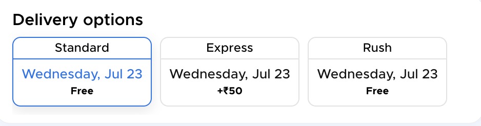 FidgetyExplorer's tweet image. Psychology Lesson of the Day:
The illusion of choice 

Same delivery date. Two options.
One is free. One is ₹50.
Nothing changes, except your sense of control.
Suffire understands symbolic action better than most philosophers.