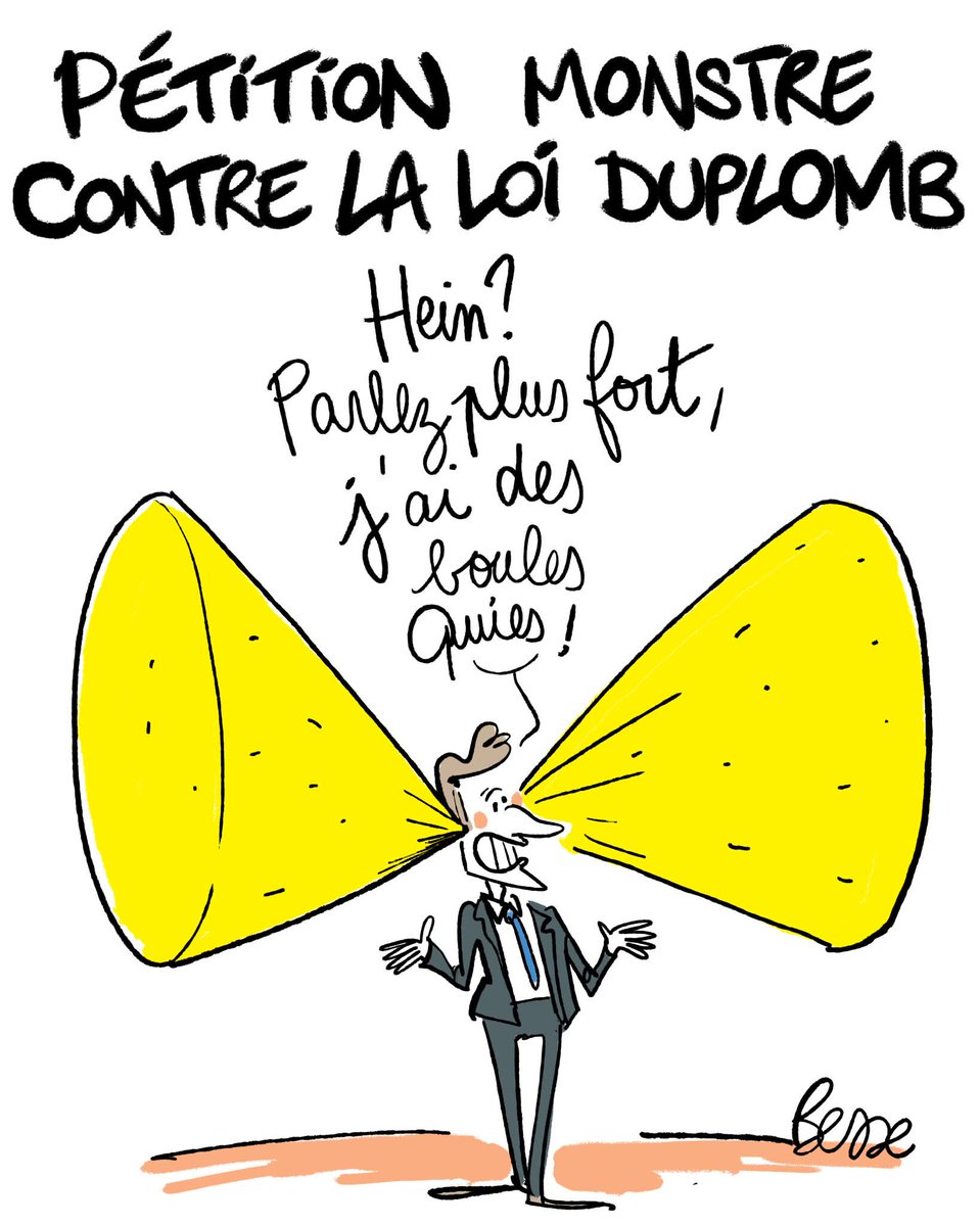 VLayes's tweet image. #LoiDuplomb par #besse pour @Reporterre #dessindepresse