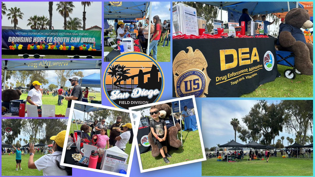 DEASanDiego (@deasandiegodiv) on Twitter photo Fun day in the park supporting Victory Outreach San Ysidro's backpack drive and talking to the community about deadly and dangerous drugs. <a href="/SanDiegoPD/">San Diego Police Department</a> <a href="/UbcSd/">Riggins Urban Barber College SD</a> <a href="/JrsTCI/">Jr's Trauma Care Initiative</a> <a href="/CSSJustice/">Crime Survivors for Safety and Justice</a> <a href="/ChulavistaCC/">Chula Vista Community Collaborative</a> <a href="/Tshombe77/">Bishop Cornelius Bowser Sr.</a> <a href="/FamilyHealthSD/">Family Health Centers of San Diego</a>
#community #backtoschool #partnerships Fun day in the park supporting Victory Outreach San Ysidro's backpack drive and talking to the community about deadly and dangerous drugs. <a href="/SanDiegoPD/">San Diego Police Department</a> <a href="/UbcSd/">Riggins Urban Barber College SD</a> <a href="/JrsTCI/">Jr's Trauma Care Initiative</a> <a href="/CSSJustice/">Crime Survivors for Safety and Justice</a> <a href="/ChulavistaCC/">Chula Vista Community Collaborative</a> <a href="/Tshombe77/">Bishop Cornelius Bowser Sr.</a> <a href="/FamilyHealthSD/">Family Health Centers of San Diego</a>
#community #backtoschool #partnerships