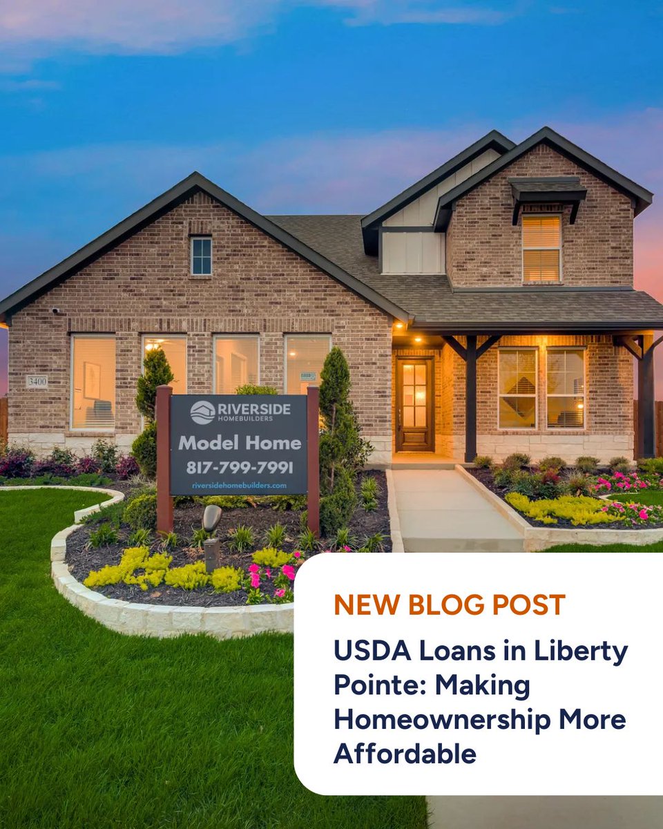 RSHomebuilder's tweet image. Dreaming of a new home without breaking the bank? With USDA loans now available at Liberty Pointe in Gainesville, TX, homeownership is more affordable than ever.

Learn more in our latest blog: bit.ly/45eR9ST