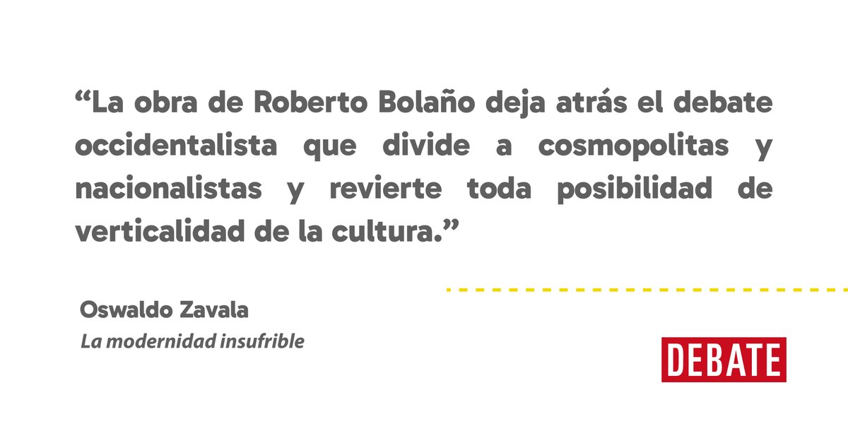 Antes de ser un ícono global, Bolaño desmantelaba las certezas de la modernidad desde la orilla. 📘 En este libro, Oswaldo Zavala traza la cartografía crítica de una obra que incomoda, interroga y resiste.

✍️bit.ly/44ZF5nh