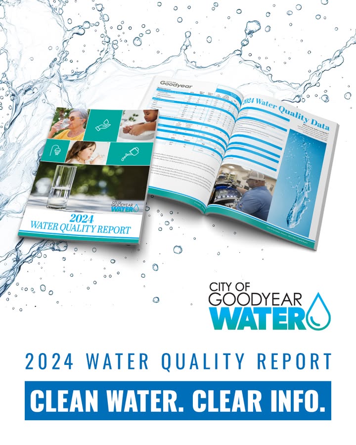 GoodyearAZGov's tweet image. Check out the city&apos;s annual water report: goodyearaz.gov/waterreport