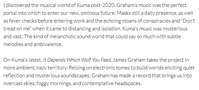 Kuma (@kumatkg) on Twitter photo Kind words from Complex Distractions about the recent Kuma album on <a href="/facadelectronic/">Facade Electronics</a>
complexdistractions.blog/2025/07/21/kum… Kind words from Complex Distractions about the recent Kuma album on <a href="/facadelectronic/">Facade Electronics</a>
complexdistractions.blog/2025/07/21/kum…