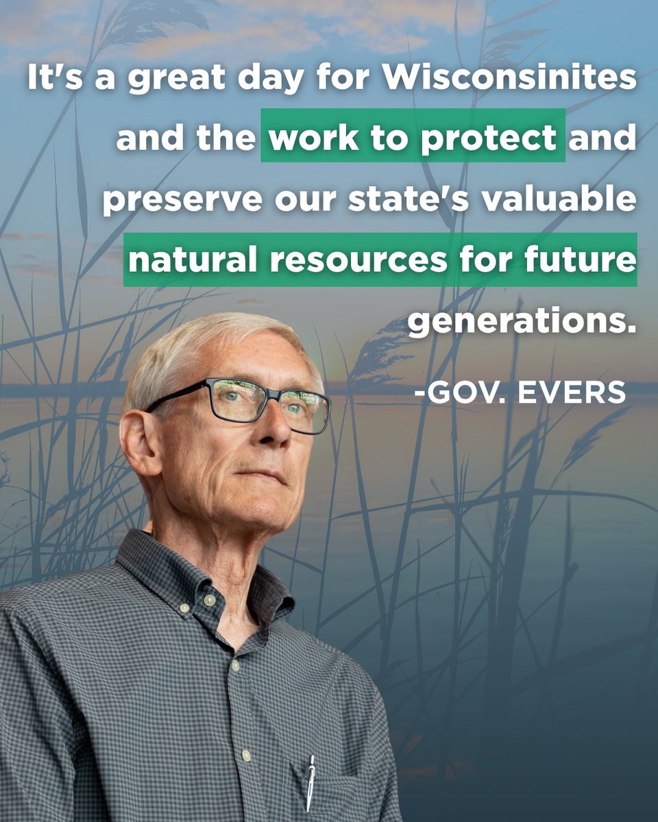 WisDems's tweet image. ICYMI: Gov. Tony Evers is working to protect our natural resources, our families and our health.
By cutting red tape the governor is allowing the important work of getting PFAs out of our water without unnecessary delay. Read more ⬇️
thecooldown.com/outdoors/wisco…