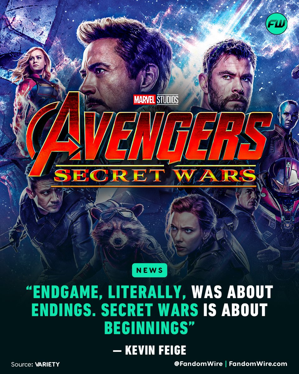 FandomWire's tweet image. Kevin Feige says Avengers: Secret Wars will be about beginnings