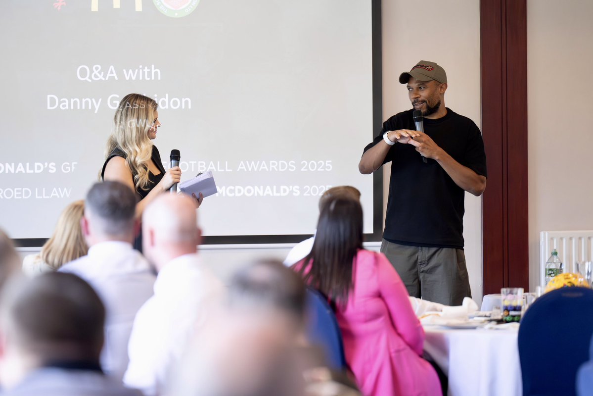 Gabriella Francésca Jukes (@gabriellajukes) on Twitter photo Gabs and Gabs 🤝
Proud to host the <a href="/SouthWalesFA/">South Wales FA</a> McDonald’s Grassroots Awards and lead a Q&A with the legend that is Danny Gabbidon🎙️🏴
What an inspiring celebration of the people driving grassroots football forward in South Wales. Congratulations all!
📸 <a href="/ashleycrowden/">Ashley Crowden</a> Gabs and Gabs 🤝
Proud to host the <a href="/SouthWalesFA/">South Wales FA</a> McDonald’s Grassroots Awards and lead a Q&A with the legend that is Danny Gabbidon🎙️🏴
What an inspiring celebration of the people driving grassroots football forward in South Wales. Congratulations all!
📸 <a href="/ashleycrowden/">Ashley Crowden</a>