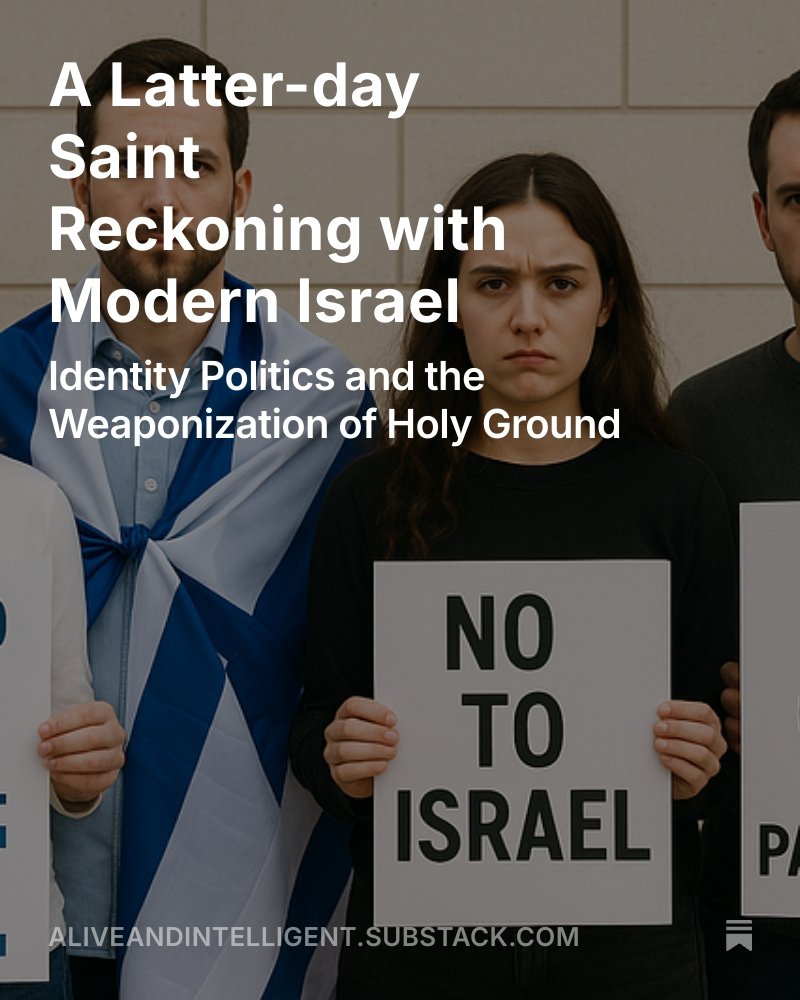 CwicShow's tweet image. New article by @DanEllsworthVA "A Latter-day Saint Reckoning with Modern Israel" is live on our Substack, 'Alive and Intelligent.'
share.google/4NU8eAvE0V0t3E…