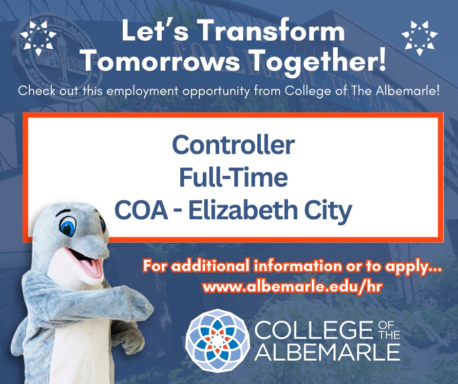 Want to "Transform Tomorrows"? We’re hiring!  
🐬🐬🐬
Please visit the link below for more details on this job posting and to submit your resume. ⏬
schooljobs.com/careers/albema…

#TransformYourTomorrow