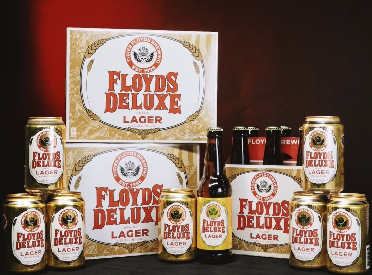 MacsWoodGrilled's tweet image. Now on draft: Floyds Deluxe Brand Lager from #3Floyds. The brewery's newest year-round lager is brewed with Indiana corn grits. This lighter-style lager is clean and refreshing and clocks in at 4.5% ABV.  Sessionable- perfect for these hot days! 
#3floydsbrewing #3floydsbeer