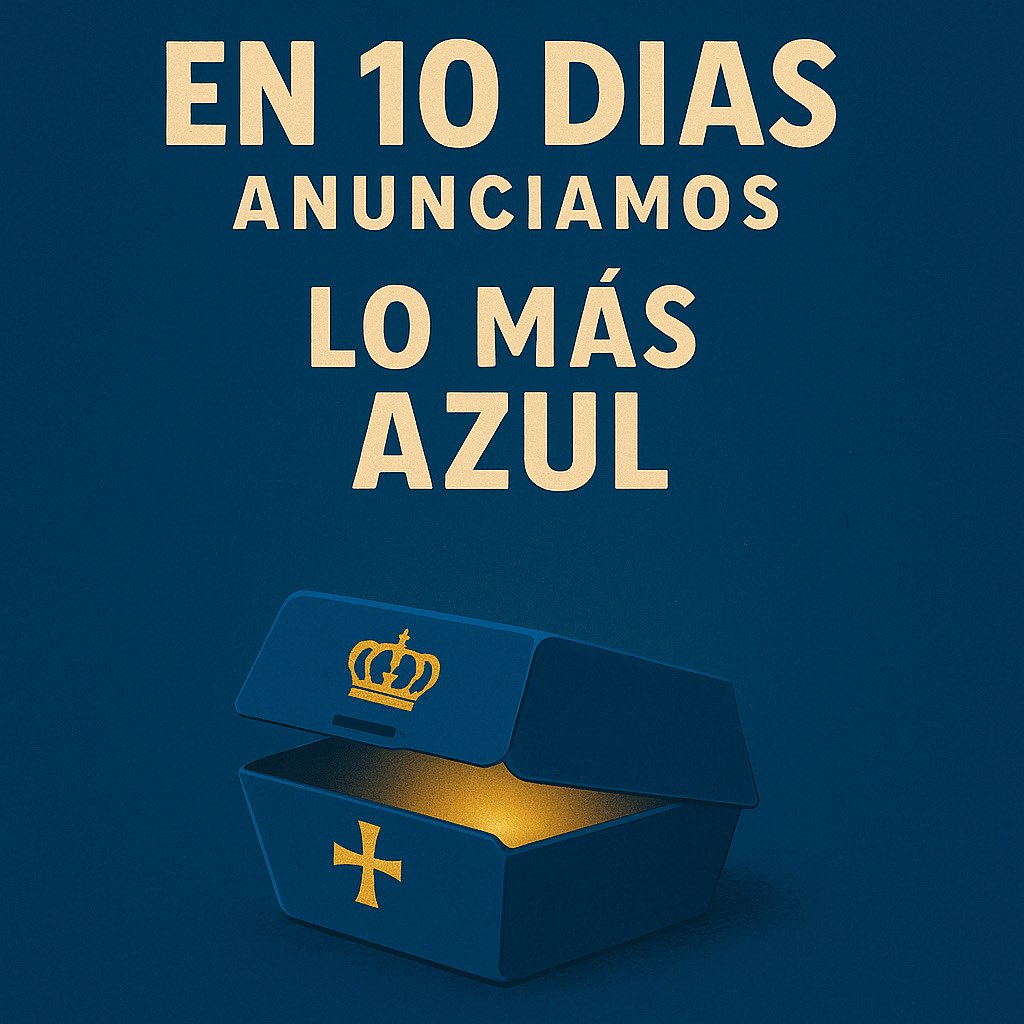 thevizvan's tweet photo. 🔵💥 En 10 días…

Algo muy nuestro se desvela.
Una sorpresa que huele a Tartiere, a piel de gallina, a orgullo azul.

Esto es solo para los que sienten el Oviedo como una forma de vida.

#LoMásAzul #RealOviedo #Oviedismo #AzulEterno #TheVizvan https://t.co/xCZ1yzYebA