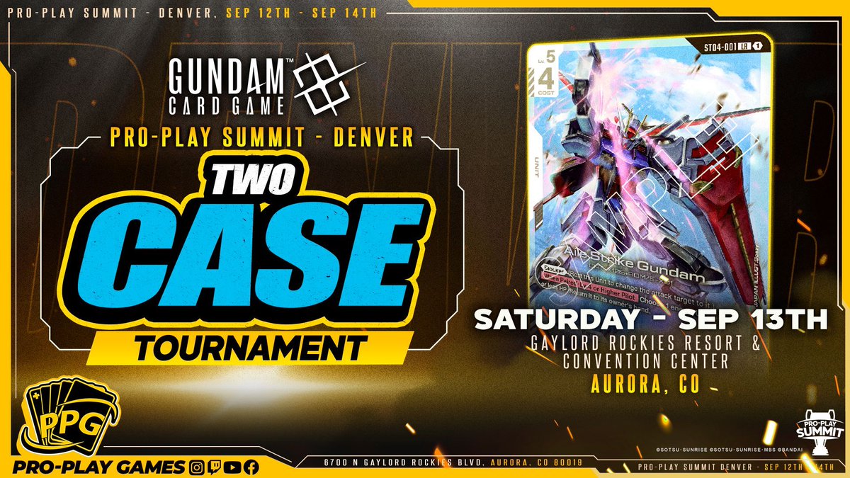 _proplaygames's tweet image. Early Bird Tickets are officially SOLD OUT!
We’re thrilled to announce that Main Event prizing is now finalized … and it’s BIG! 💰 Head to our website to see all the details.
buff.ly/DU99e5D
Disney Lorcana
Friday - $5,000 Tournament
Saturday - $15,000 Tournament…