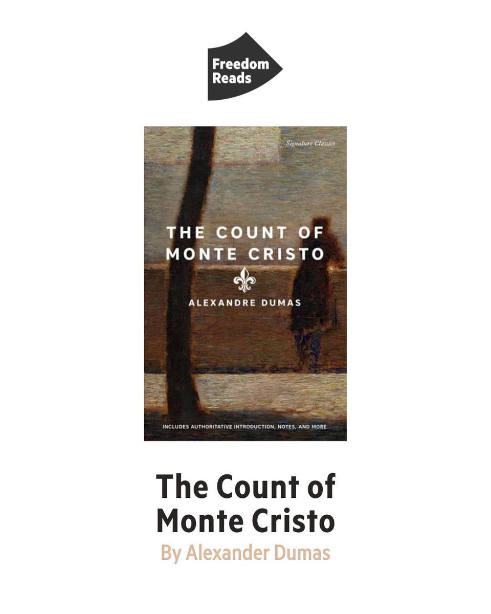 million_book's tweet image. And the book is! 🥁  

The Count of Monte Cristo by Alexandre Dumas!

A Freedom Reads fave — revenge, justice, transformation. 

Got it right? You are a real bibliophile .

New quote drops tomorrow. Same time. Same game. 

#freedomreads #freedomlibrary #books #quotes #fun