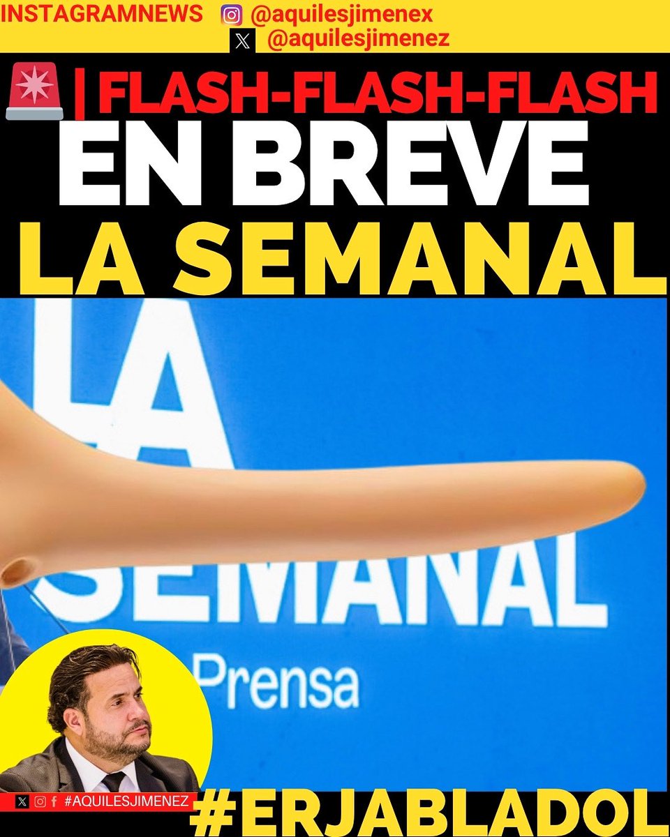 Aquiles Jimenez (@aquilesjimenez) on Twitter photo LA SEMANAL: EL TEATRO DE LA MENTIRA
Luis Abinader <a href="/luisabinader/">Luis Abinader</a> no informa: desinforma.
No rinde cuentas: maquilla cifras.
No responde preguntas: las evade.
Cada lunes se para frente al país a vender humo y repetir promesas que jamás cumple.
La Semanal se ha convertido en el LA SEMANAL: EL TEATRO DE LA MENTIRA
Luis Abinader <a href="/luisabinader/">Luis Abinader</a> no informa: desinforma.
No rinde cuentas: maquilla cifras.
No responde preguntas: las evade.
Cada lunes se para frente al país a vender humo y repetir promesas que jamás cumple.
La Semanal se ha convertido en el
