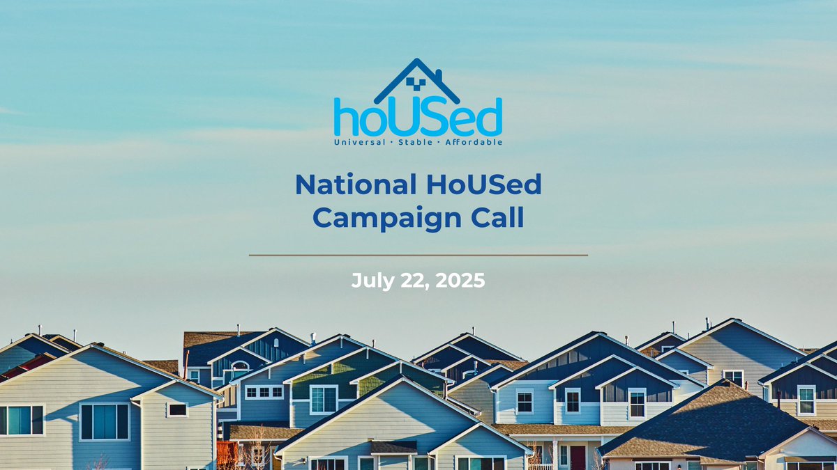 NLIHC's tweet image. Join #NLIHC tomorrow (7/22) for the #HoUSed campaign call from 4 - 5 pm ET. The call will feature remarks from, Congressman Emanuel Cleaver (D-MO), an overview of findings from NLIHC’s annual research reports, and will be moderated by our President and CEO, Renee Willis. Register…