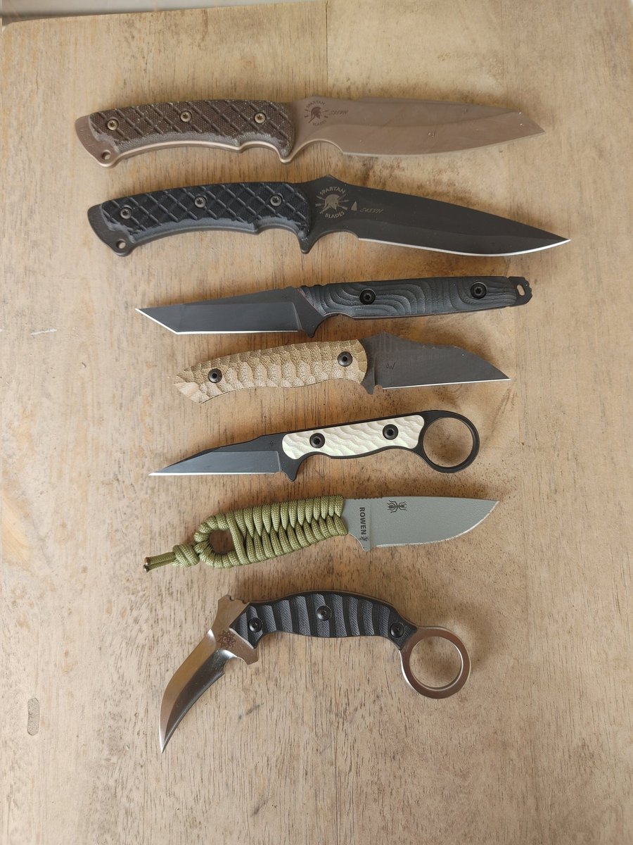 Karambit Krunch (@karambitkrunch) on Twitter photo <a href="/WesTheBest36/">Wes Beffy B</a> <a href="/wayofftheres/">Clay Martin ⚔️</a> <a href="/ToorKnives/">ToorKnives</a> My 2 fixed-blade EDC's are <a href="/ToorKnives/">ToorKnives</a>
3rd from the top- Kingpin G10
3rd from the bottom- Jank Shank <a href="/WesTheBest36/">Wes Beffy B</a> <a href="/wayofftheres/">Clay Martin ⚔️</a> <a href="/ToorKnives/">ToorKnives</a> My 2 fixed-blade EDC's are <a href="/ToorKnives/">ToorKnives</a>
3rd from the top- Kingpin G10
3rd from the bottom- Jank Shank