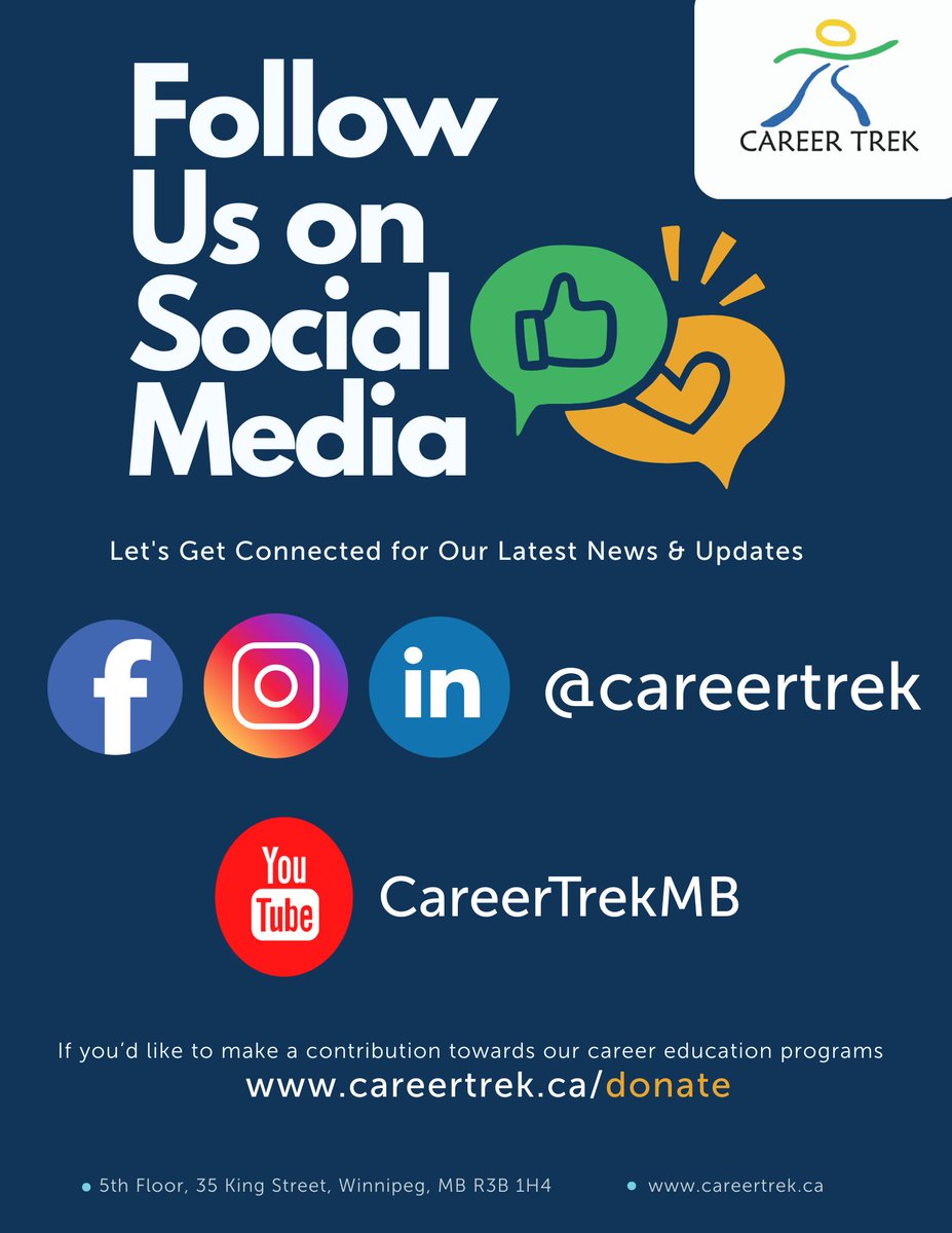 Our 2025 Career Education Summer Camps have been on-going! We are empowering Manitoba's youth through hands-on learning and mentorship. Your support makes a difference!

Follow our social media platforms and together, we can shape brighter futures!