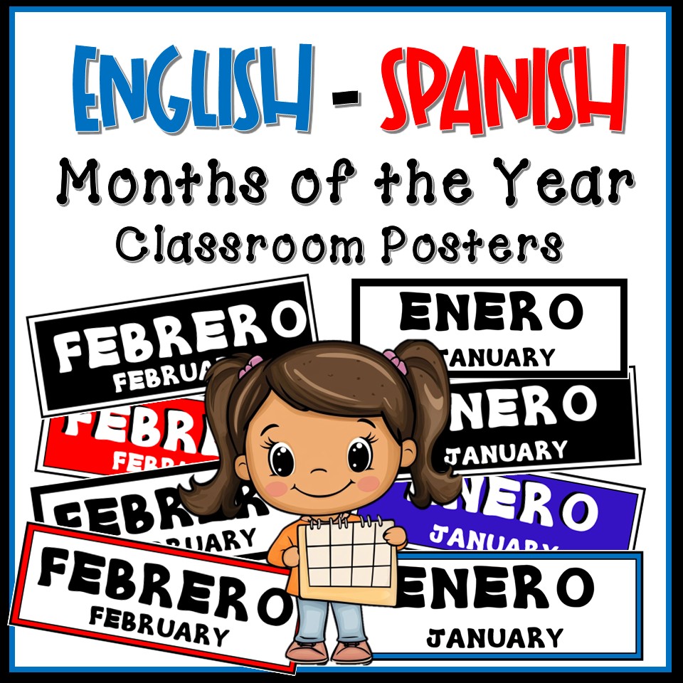 ABCgoLearn's tweet photo. Months of the Year in Spanish Posters | Meses del año | Bilingual
Brighten up your classroom and reinforce calendar skills with these Months of the Year Posters!
https://t.co/YuK9OJqBaB
#spanishposters #spanishforkids #teachingspanish https://t.co/nGK3od6v7q