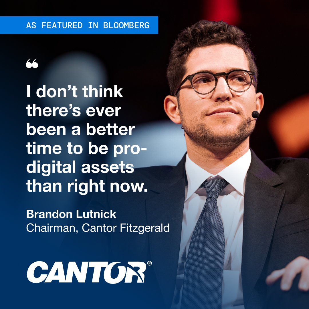 Official_Cantor's tweet image. Cantor Fitzgerald Chairman @BrandonLutnick discusses how the firm acts as a bridge between DeFi companies and institutional investors in @business: cantor.com/brandon-lutnic…