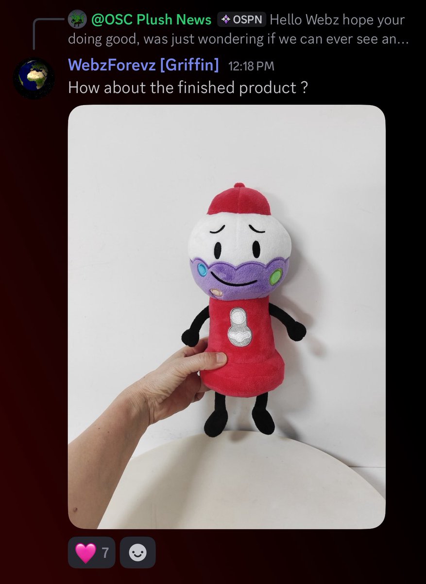 OSCplush_news's tweet image. The finalized Gumball Machine plush has been shown off!