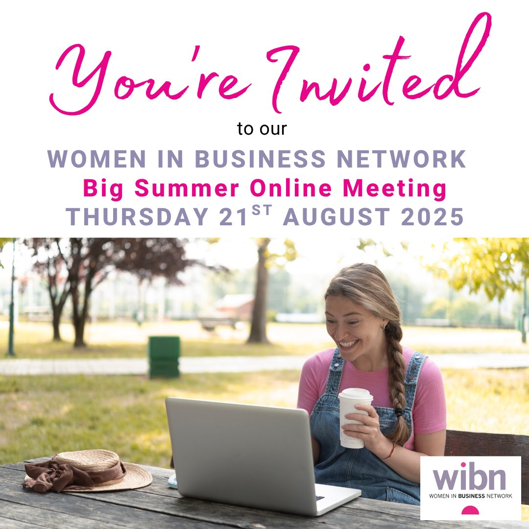WIBN_Beds_Herts's tweet image. Join our Big Summer Online Meeting!

Summer may slow things down, but business #connections matter year-round. We’re hosting an extra #WIBN Event in August—open to all professionals for connection and collaboration.

For details call Louise on 07989 020647.

#summernetworking