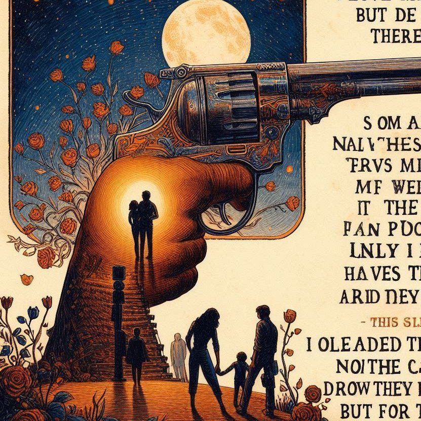 did I think
I would find my
#purpose
in the 2 days
I took off from here?
Amidst family
insanity
oh, I Love my family
but do they Love
themselves?
Poems await
on that loaded
question!

I loaded the gun of
Silence
now the chambers
are empty
but for this
🙏🦄🙏

#vss365
©rpm'25