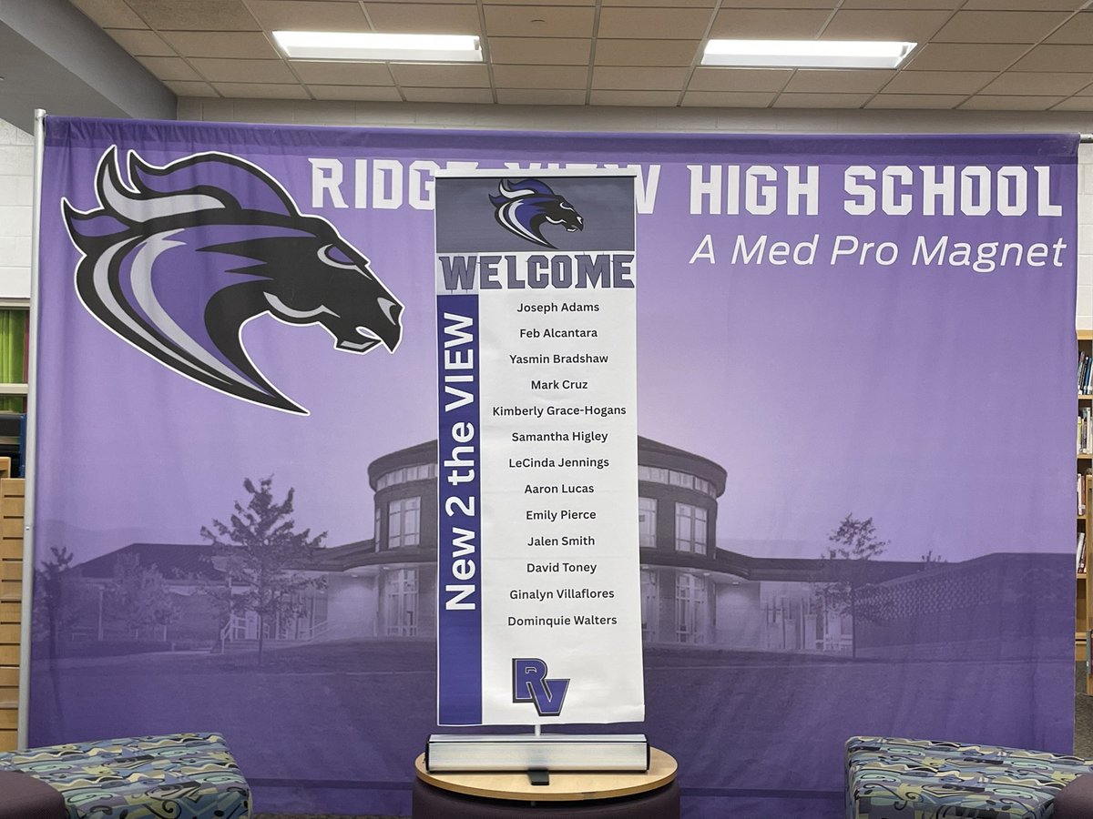 rvhs's tweet photo. Today we welcomed our newest Blazers at the New to Ridge View Luncheon! 💜 🩶
It was a great time of connection, conversation, and community. We’re excited to have them join the Blazer Family as we Fuel the Flame: Collaborate. Elevate. Innovate. 🔥 #BlazerPride #WelcomeToTheView #WeExpectSuccess
