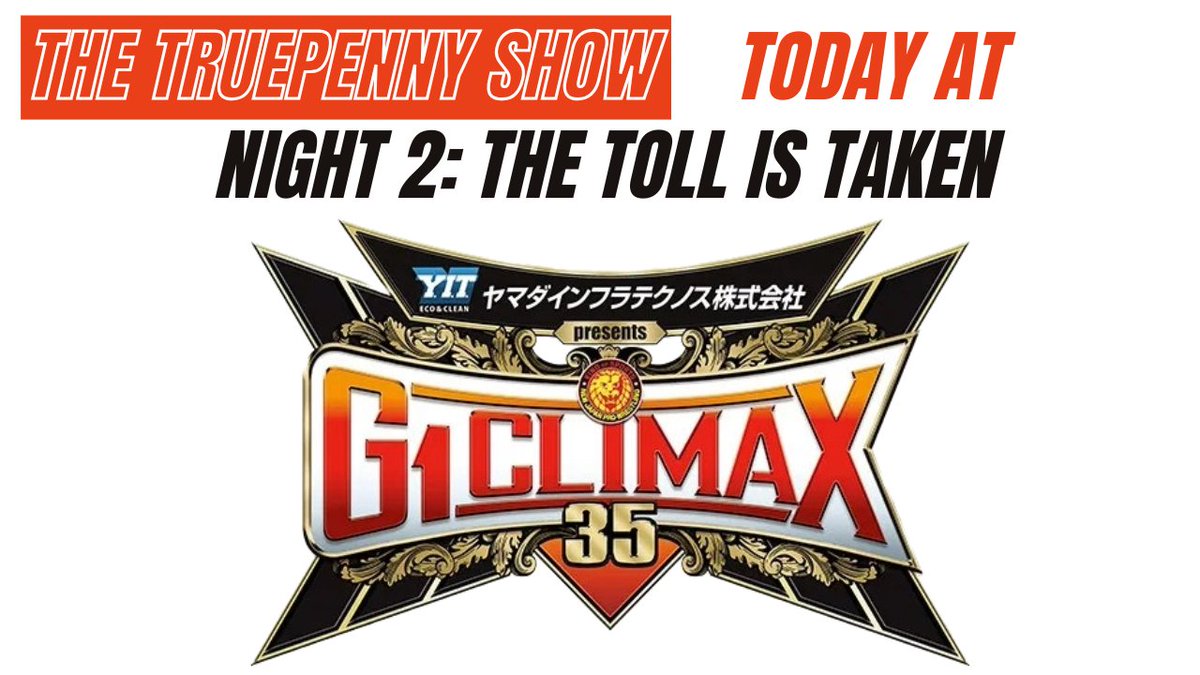 The @truepennyshow 's #Today At Series looks at Day 2 of the G1 Climax as Taichi rolls into his home town to take Just X Guys protege Yuya Uemura @sherifflonestar &amp; @smarkinfested bring you all the news!
