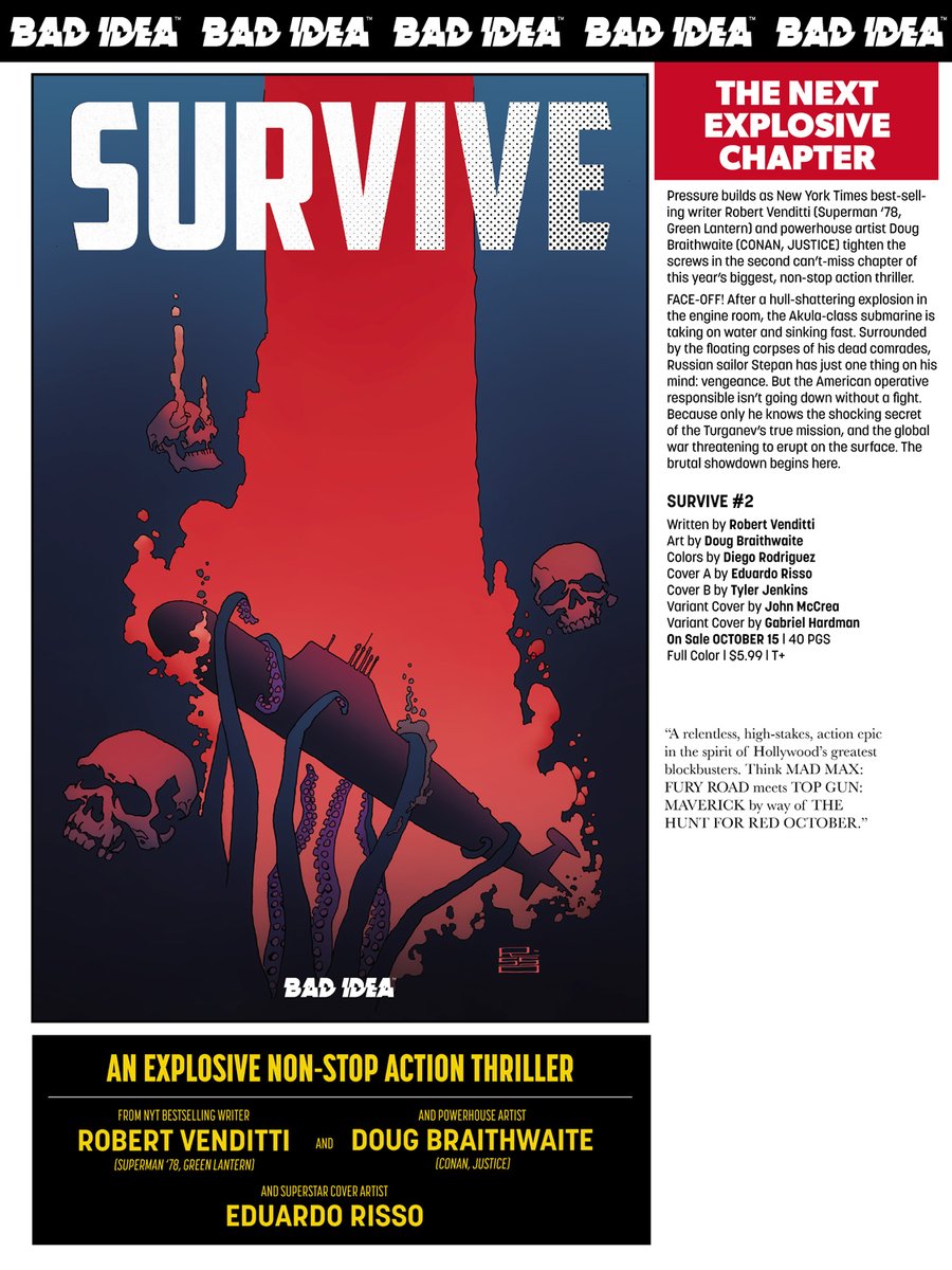 badideahello's tweet image. BAD IDEA Lunar Solicitations For October 2025 -- SAVE NOW Is Coming!
This October, get ready because BAD IDEA is back and ready to continue our industry takeover with TWO new additions to our massive 2025 slate.
First up: a double dose of Matt Kindt goodness! New York Times…