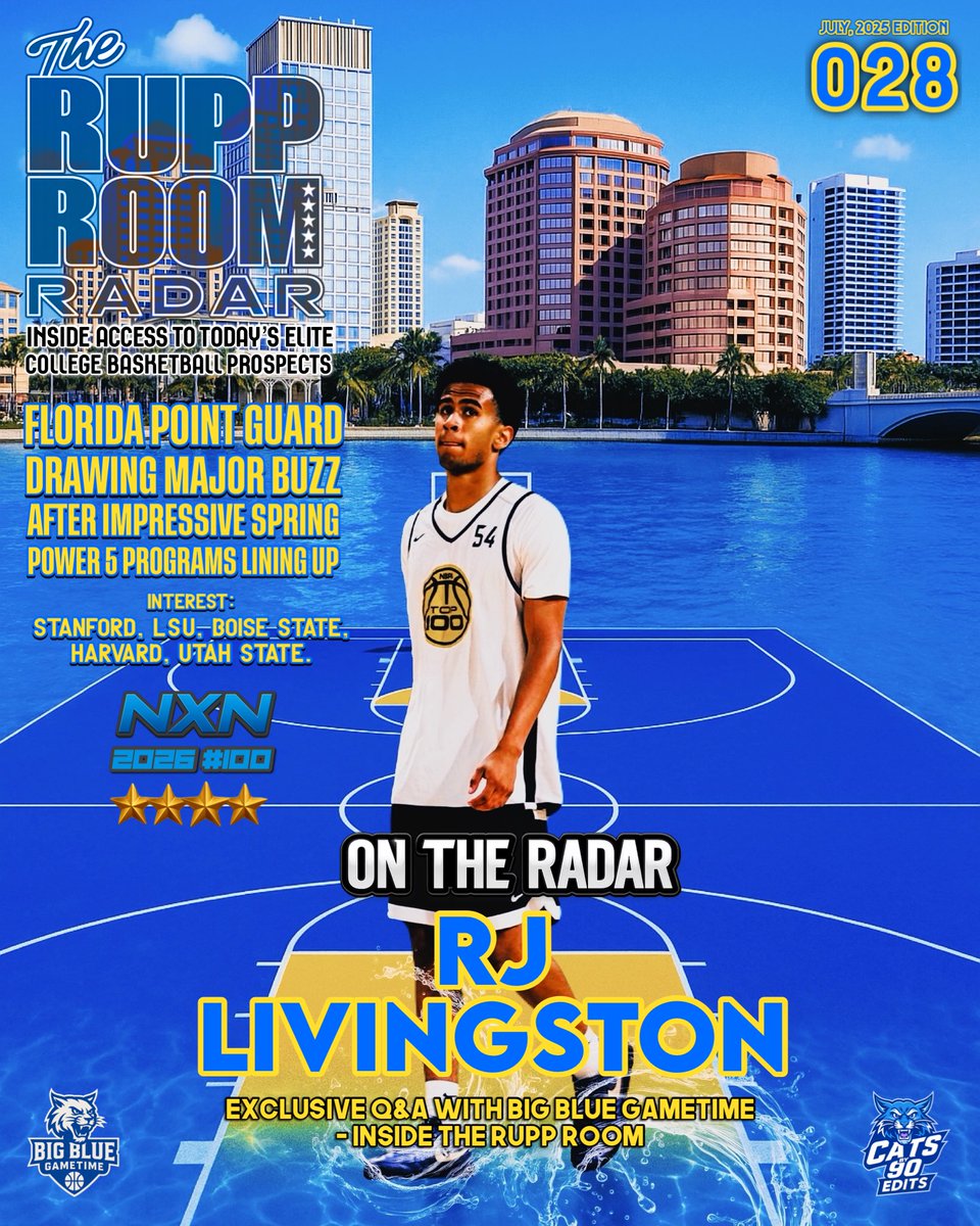 BigBlueDylan's tweet image. RECRUIT INTERVIEW: RJ Livingston.
(Vol.028) @_rjhoops
A legitimate 3 level scorer, RJ thrives getting downhill and finishing at the rim through contact, elite shooter whether it’s off the catch/move/bounce, and always on balance.
Thank you for taking time to speak with us RJ!