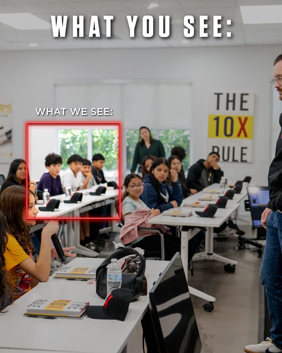 GCFoundation10X's tweet image. What you see: A classroom of students.
What we see: World-changers in the making. ✨
Every student has a story, a dream, and a future waiting to be unlocked. 🤍