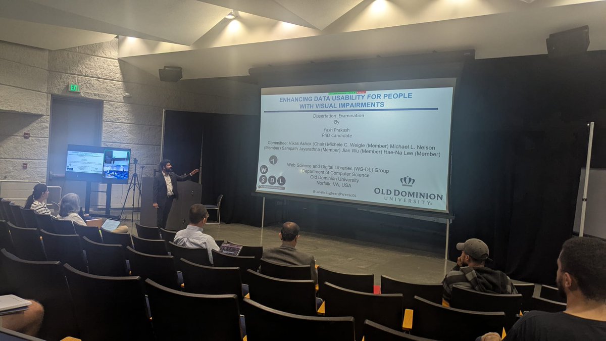 jaf_ferdous's tweet photo. 🎉 Congratulations to Yash (@LunaticBugbear) on successfully defending his dissertation on Human–Data Interaction for blind &amp; low-vision users. 

Wishing you continued success, Dr. Prakash!

/cc @vikas_daveb  @ODU @ODUSCI @oducs @accessodu @WebSciDL https://t.co/TNyiQSeFAW