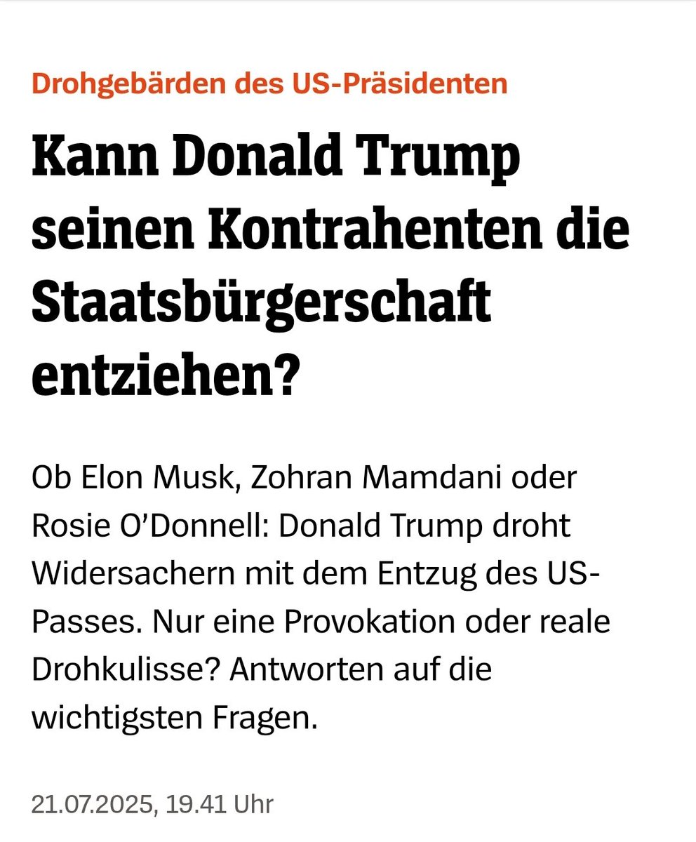 christian_leye's tweet image. Guck an, Trump droht mit "Remigration" um politische Kritiker einzuschüchtern.
Sollten sich Wähler merken, die mehr Demokratie wünschen, aber eine Partei wählen, für die Trump Vorbild ist & die Remigration möchte. Nach Demokratie sieht die Verbannung von Kritikern nicht aus, ne?