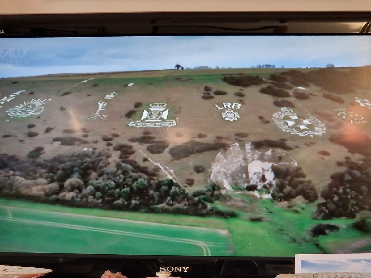militaryhistori's tweet image. A happy overlap of two of my interests: the Antiques Road Trip visits the WW1 Badges at Fovant, near where I use to live in the Chalke Valley.