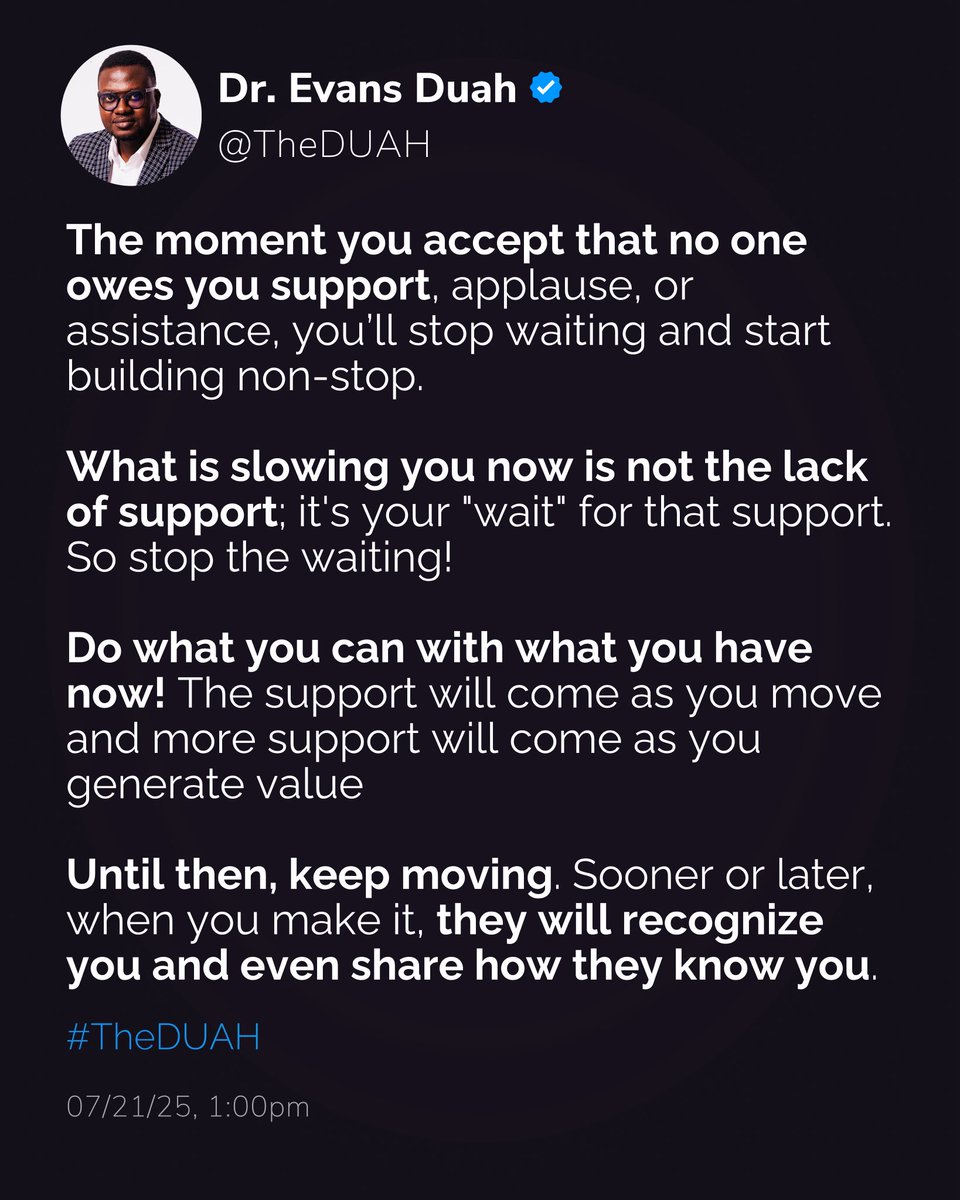 EvansDuah's tweet photo. 📌 
This will hit hard, but it might be exactly what you need to hear today.

#TheDUAH https://t.co/nXEj6uhbtC