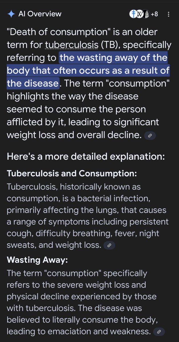 JesseASweeney's tweet image. Hunter Biden is a moron. He thinks “death by consumption” means CONSUMING alcohol.
The consumption was historical term for TB.