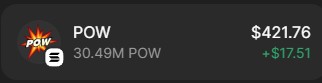 CiegeMan1's tweet image. Now that NFTs are heating up again, its probably a good time to $POW 💥💥
@CatalinaWhales @justentropylol