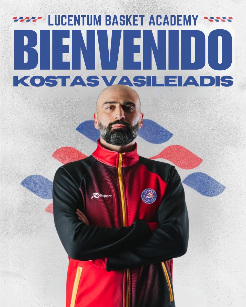 🇬🇷 El mítico Kostas Vasileiadis (<a href="/vaskos77/">Kostas Vasileiadis</a>) entrenará al <a href="/LucentumAcademy/">Lucentum Basket Academy</a> durante la temporada 2025-26 en Tercera FEB