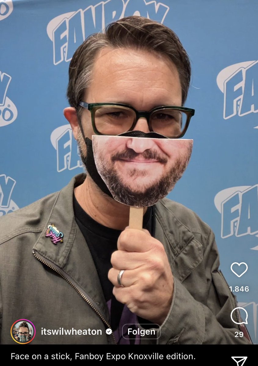 lamestain__'s tweet image. Wil Wheaton being an absolute legend again. I might have to steal this idea.
#maskup
