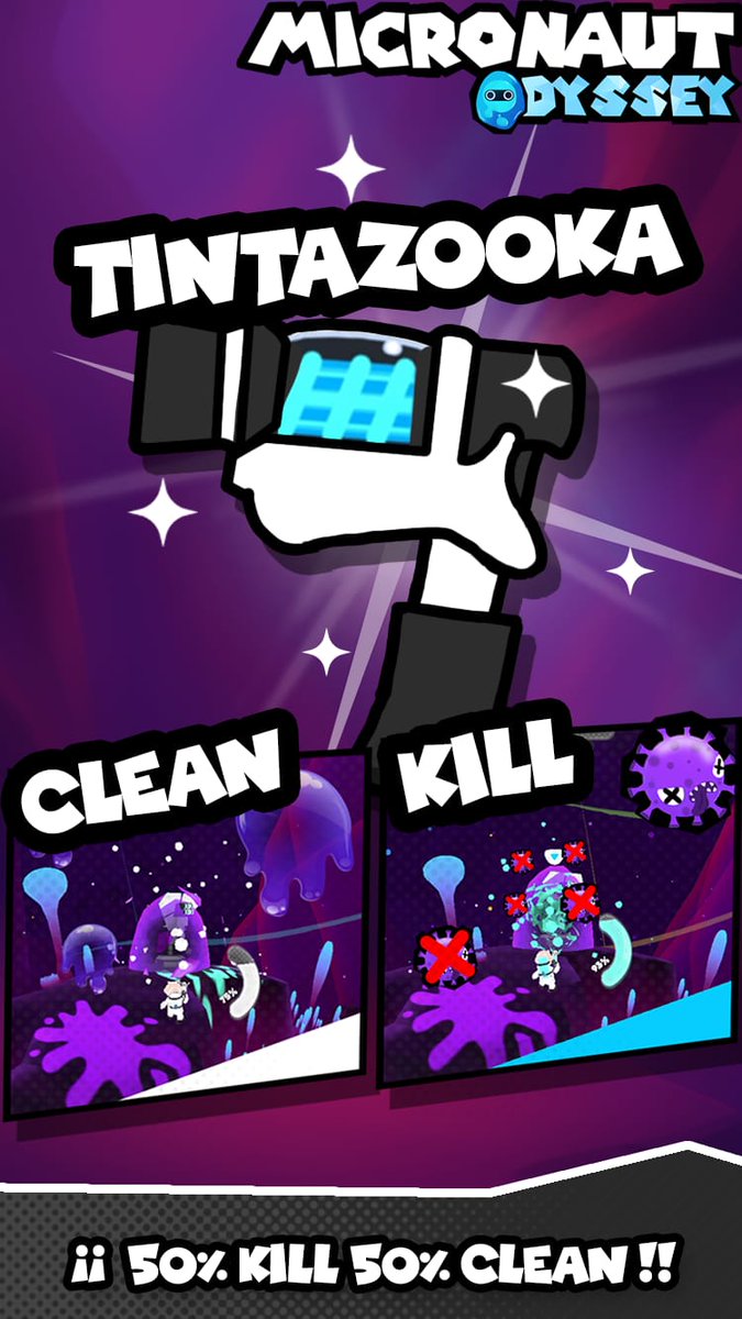 AlkayGames's tweet image. ¡¡El arma más poderosa y versatil de este lado del sistema celular!! 🦠 🔫
Limpia y elimina mucosidades virulezcas que no deberían estar en el cuerpo humano .
#gamedevelopment #Demogame #hechoenméxico #JuegosdeAventura #JuegosdeAccion #Playstore