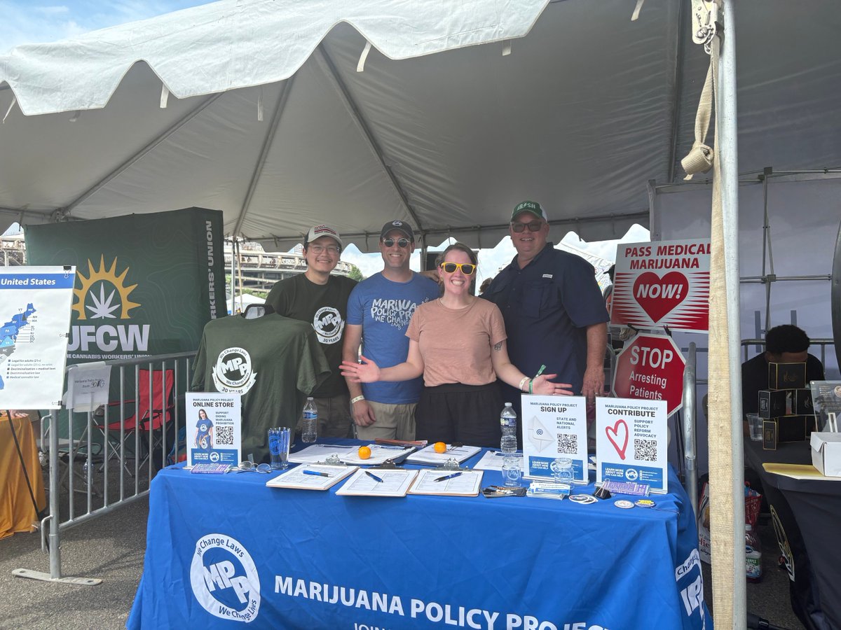 MarijuanaPolicy's tweet image. MPP staff have been busy on the ground in Washington, D.C. speaking with lawmakers and attending the National Cannabis Festival!