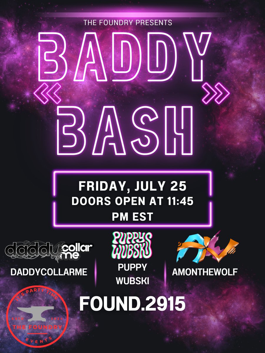 SteelWolfActual's tweet image. HELLO EVERYONE ITS THAT TIME AGAIN!! THE NEXT EVENT WILL BE THIS FRIDAY. DOORS WILL OPEN AT 11:45 PM EST.