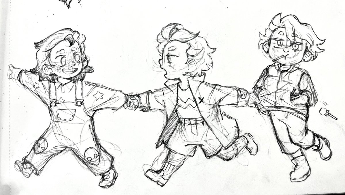 EllaPhnt's tweet image. The new dcst episodes reminded me of this doodle I did forever ago.
Kiddos!! #DrSTONE