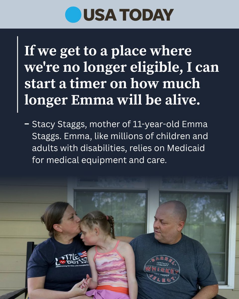 SenGillibrand's tweet image. Medicaid saves lives. Medicaid saves families.
Congressional Republicans voted to cut Medicaid for millions of Americans who rely on the program for the care they need. And now families like Emma's live in fear that funding for their child's care could disappear.
It's cruel and…