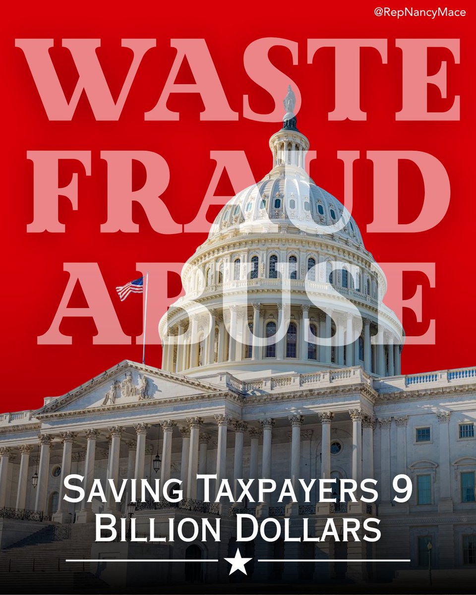 RepNancyMace's tweet image. We voted to save American taxpayers 9 Billion Dollars.
Not one more cent of your money to unnecessary woke nonsense. Defunding PBS, and NRP is more money back in your pockets where it should be.
When we say America First, we mean it.