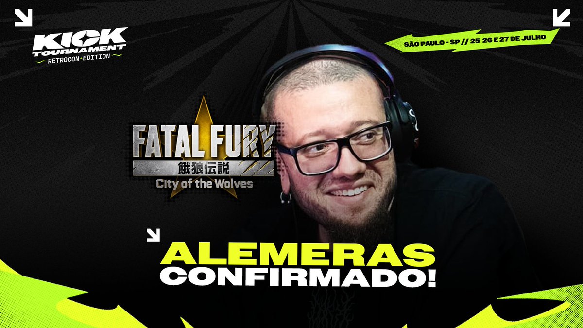 FALTAM 4 DIAS!

<a href="/carolthequeen_/">CarolTheQueen</a>, <a href="/Bomber2XKO/">KBM! | Bomber #2XKO</a>, <a href="/Alemeras_/">Alemeras #kofxv #ffcotw</a> e <a href="/sagaizinbc/">Careca Swingueiro - Vulgo Sagaz</a> serão a nossa equipe de comentaristas em nosso palco durante o Kick Tournament: Retrocon Edition!

As vagas estão acabando e a competição promete ser das mais fortes 🔥

Não fique de fora!