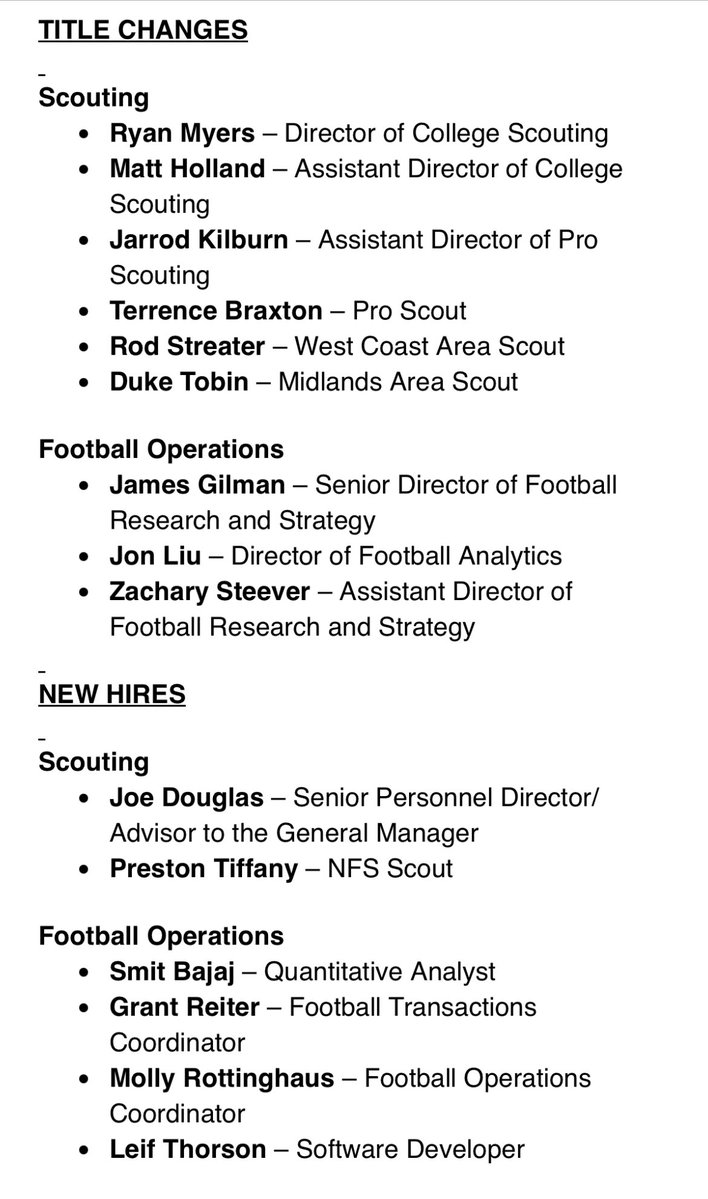 AdamSchefter's tweet image. Eagles have announced the following changes to their scouting and football operations departments: