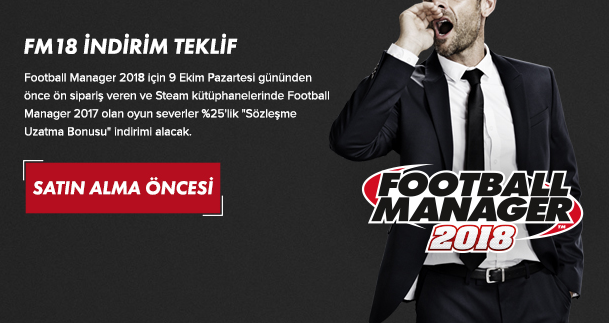 FMHikayeleri's tweet photo. #FM18 Ön Sipariş Sürecinde Steam Kütüphanesinde #FM17 Olanlara %25 "Sözleşme Uzatma Bonusu" İndirimi Uygulanmıştı
#FM26 Öncesi Sports Interactive'e Minik Bir Mesaj😉