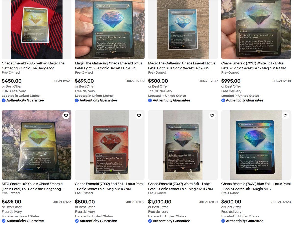 FrackDeals's tweet image. It has begun 🥲
Chaos Emeralds are starting to hit Ebay:
bit.ly/46ngSd4
#ebaypartner