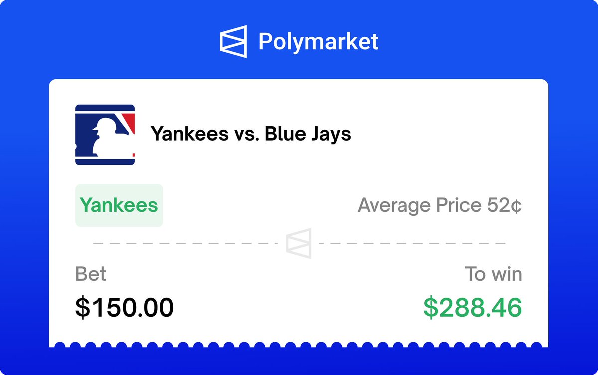 BasebaIlKing's tweet image. Massive swing series begins today between New York and Toronto.
The Yankees are 3 games back right now. Can they climb back into first? 🤔@PolymarketSport